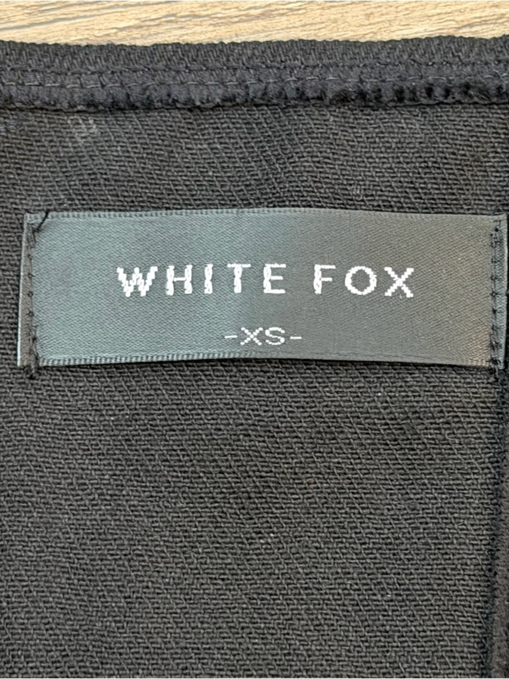 White Fox Black Halter Corset Top Womens XS Cropped Backless Office Siren Party - Picture 7 of 10